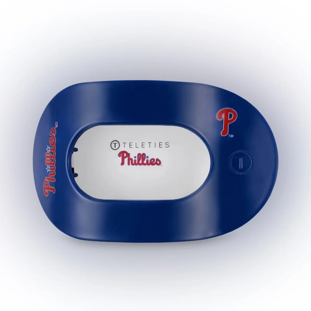 Teleties Phila Phillies Combo Gift Set (Lg Flat Round Hair Clip, Lg & Sm ties)